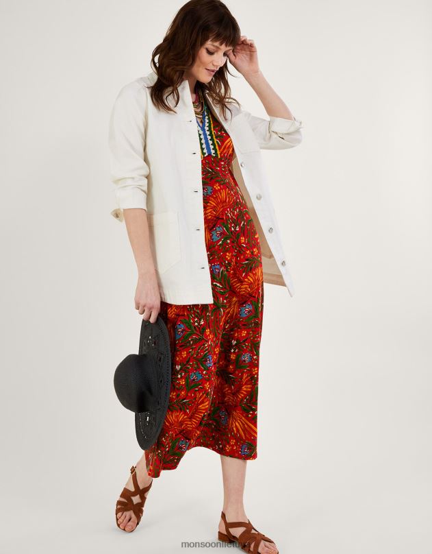 Monsoon „mindy“ džinsinė striukė su ilgomis linijomis moterys natūralus (ekru) apranga DPXBJ260