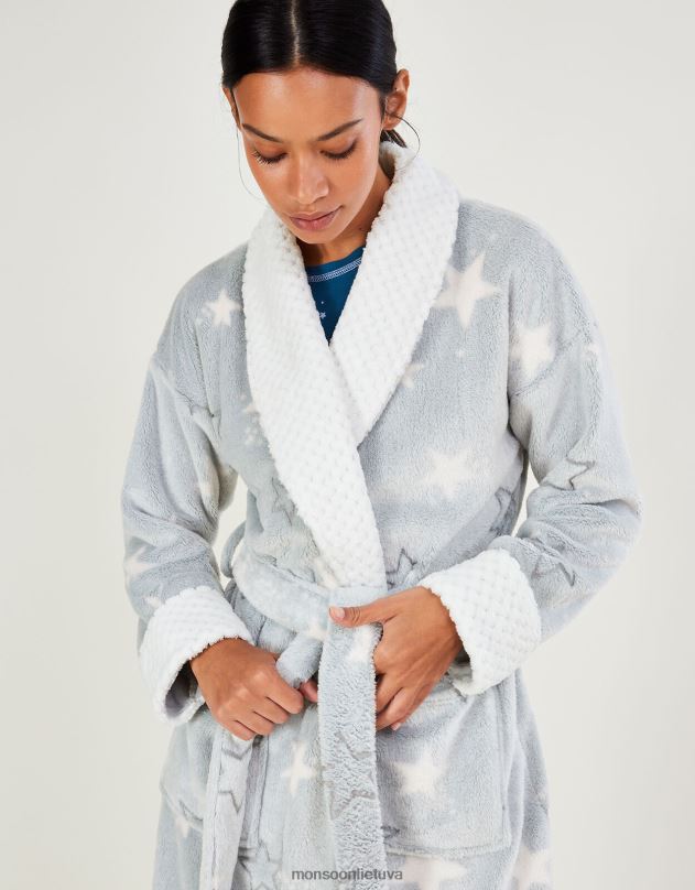 Monsoon žvaigždžių rašto chalatas moterys ruda (tape) apranga DPXBJ837