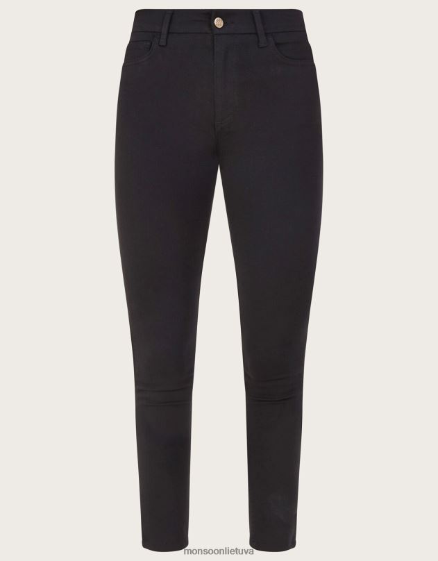 Monsoon aptempti džinsai moterys juodas apranga DPXBJ508