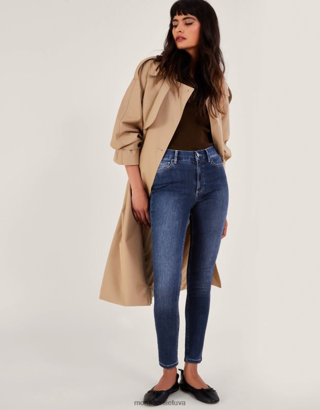 Monsoon aptempti džinsai moterys mėlyna (džinsinė mėlyna) apranga DPXBJ194