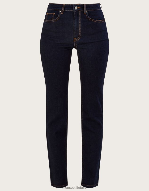 Monsoon bootcut džinsiniai džinsai moterys mėlyna (indigo) apranga DPXBJ495