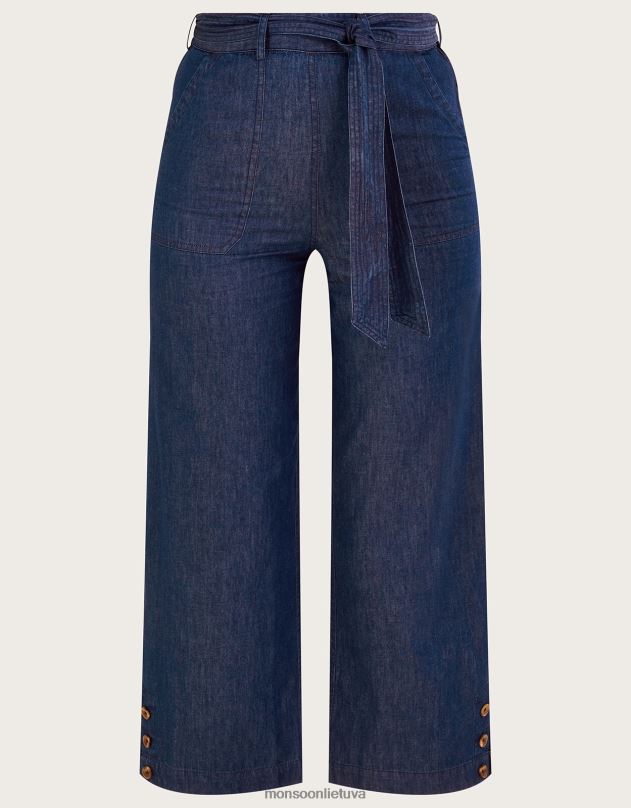 Monsoon džinsinio audinio kelnės moterys mėlyna (džinsinė mėlyna) apranga DPXBJ565