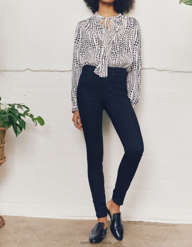 Monsoon nadine reguliaraus ilgio džinsai su ekologiška medvilne moterys mėlyna (indigo) apranga DPXBJ1165