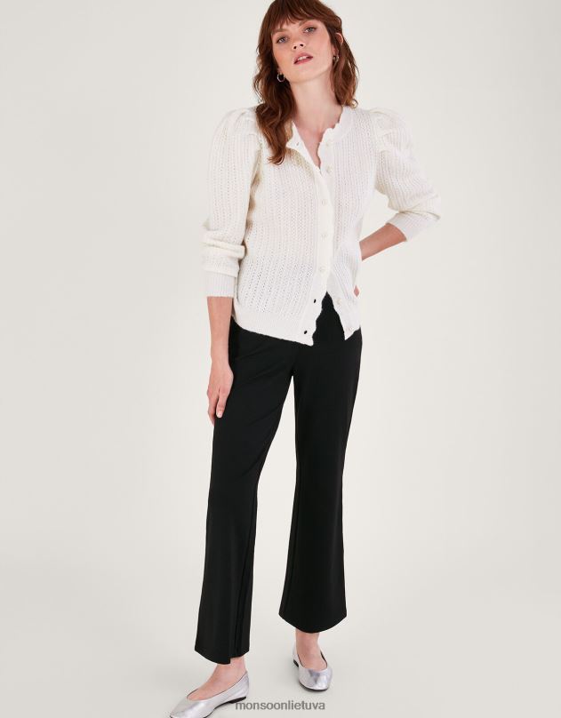 Monsoon petra ponte kelnes moterys juodas apranga DPXBJ117