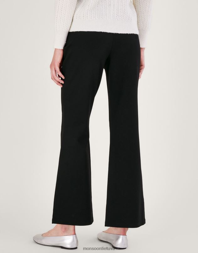 Monsoon petra ponte kelnes moterys juodas apranga DPXBJ117