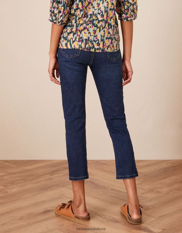 Monsoon safaia 7/8 džinsiniai džinsai moterys mėlyna (indigo) apranga DPXBJ1141