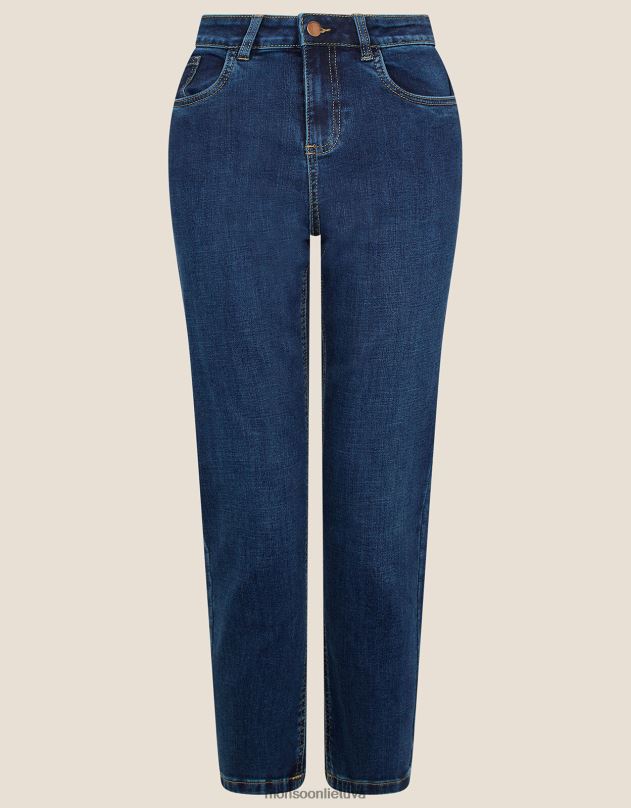 Monsoon safaia 7/8 džinsiniai džinsai moterys mėlyna (indigo) apranga DPXBJ1141