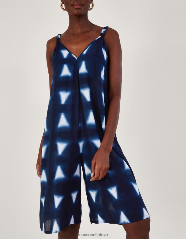 Monsoon Batikinių dažų trikampis šliaužtinukas su lenzing ecovero moterys mėlyna (navy) apranga DPXBJ493