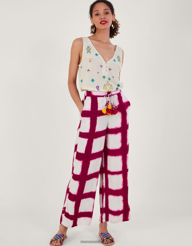 Monsoon siuvinėtas viršus be rankovių moterys baltas apranga DPXBJ185