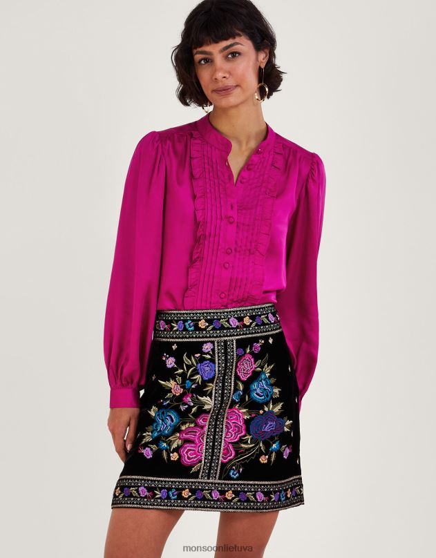 Monsoon lana raukinė palaidinė moterys rožinis apranga DPXBJ66