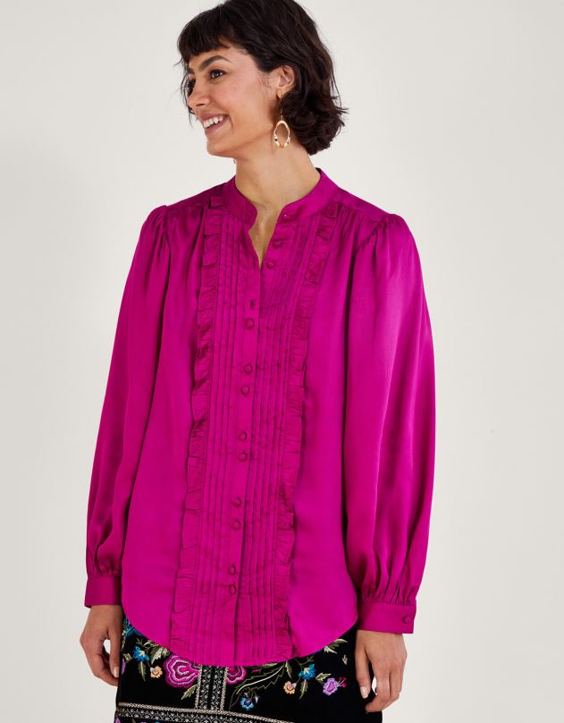 Monsoon lana raukinė palaidinė moterys rožinis apranga DPXBJ66