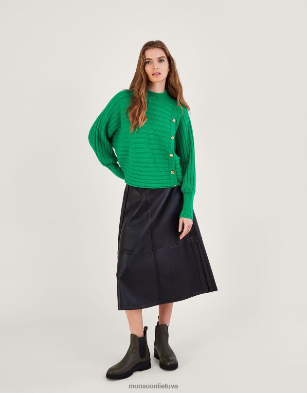 Monsoon Horizontalus džemperis iš perdirbto poliesterio moterys žalias apranga DPXBJ919