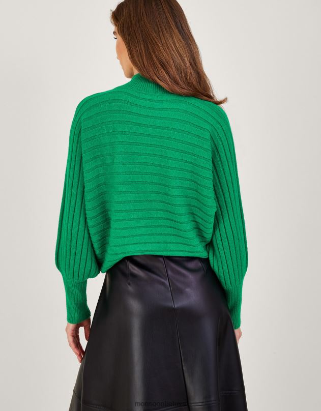Monsoon Horizontalus džemperis iš perdirbto poliesterio moterys žalias apranga DPXBJ919
