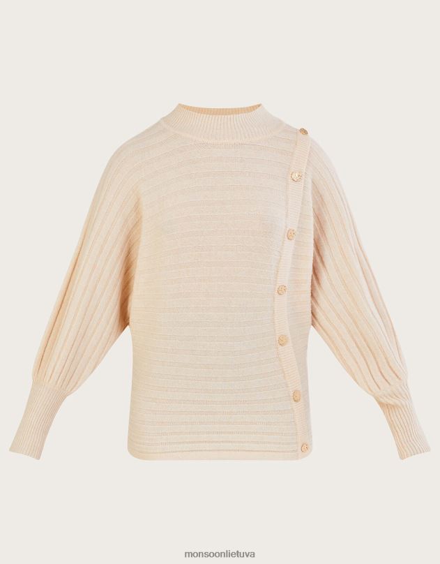 Monsoon Horizontalus džemperis iš perdirbto poliesterio moterys kupranugaris (avižiniai dribsniai) apranga DPXBJ347