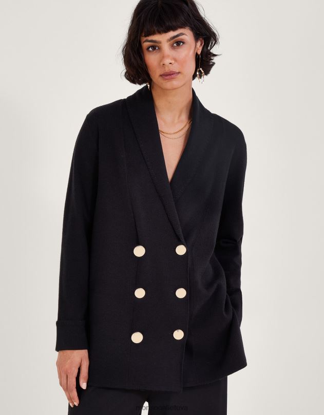 Monsoon sia skara coatigan moterys juodas apranga DPXBJ56