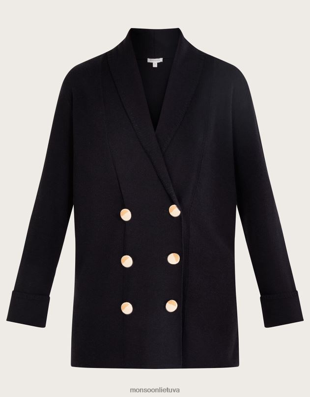 Monsoon sia skara coatigan moterys juodas apranga DPXBJ56