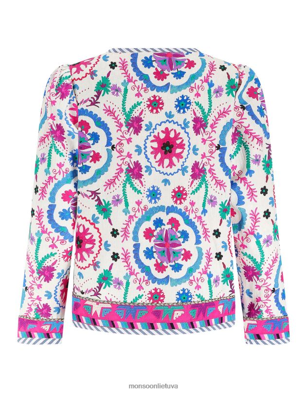 Monsoon rytų preeti siuvinėtas švarkas moterys keli apranga DPXBJ782