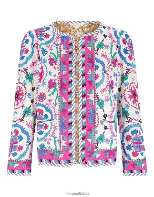 Monsoon rytų preeti siuvinėtas švarkas moterys keli apranga DPXBJ782