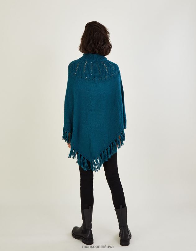 Monsoon pointelle pončas su kutais moterys stilingas apranga DPXBJ479