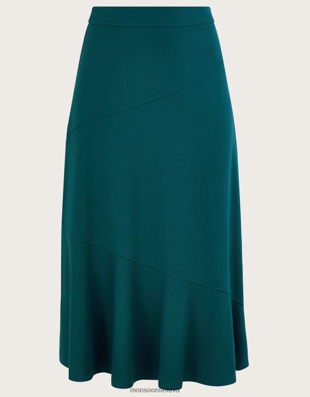 Monsoon ava a linijos ponte sijonas moterys žalias apranga DPXBJ44