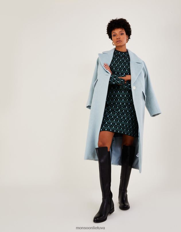 Monsoon Olivia odiniai jojimo batai moterys juodas avalynė DPXBJ1501