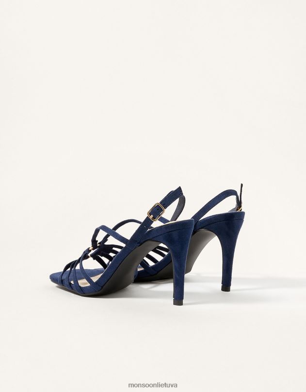 Monsoon vos yra žiedo detalė kulniukai moterys mėlyna (navy) avalynė DPXBJ1543
