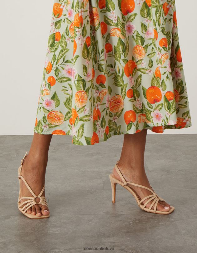 Monsoon vos yra žiedo detalė kulniukai moterys nuogas avalynė DPXBJ1546