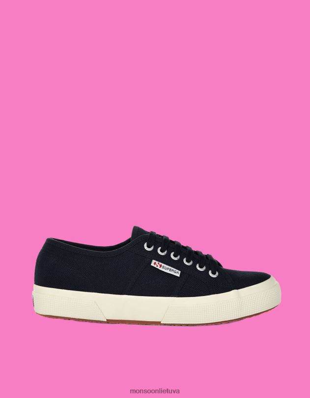 Monsoon superga 2750 vegan cotu classic treniruokliai moterys mėlyna (navy) avalynė DPXBJ1559