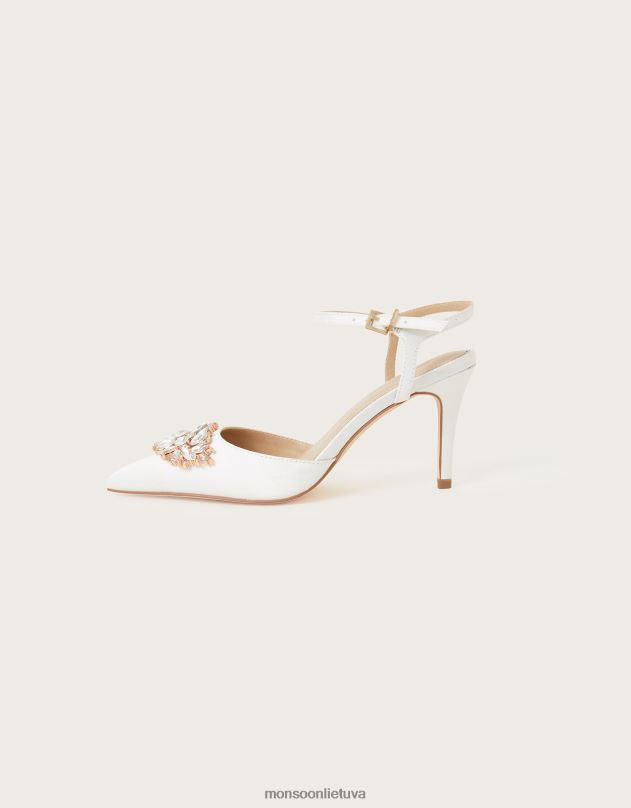 Monsoon dviejų dalių deimantų apdaila nuotakos batai dramblio kaulo spalvos moterys dramblio kaulo avalynė DPXBJ1479