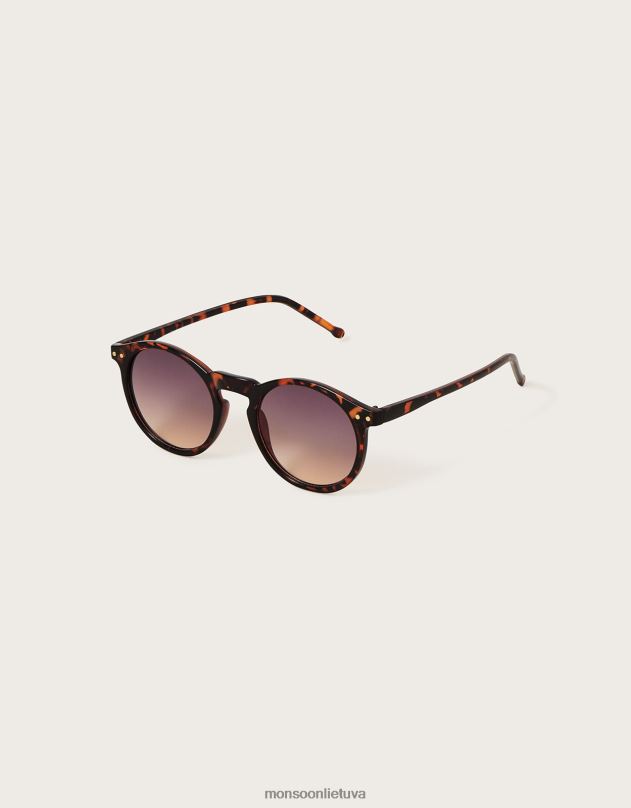 Monsoon apvalūs akiniai nuo saulės moterys karšta priedas DPXBJ1279