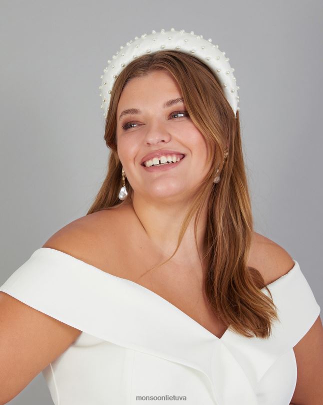 Monsoon perlais paminkštinta nuotakos galvos juosta moterys karšta priedas DPXBJ1286