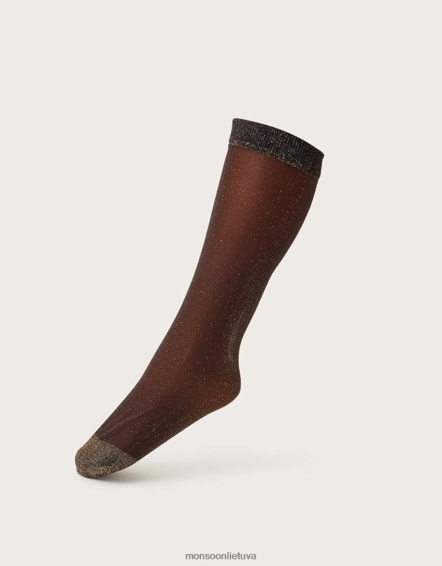 Monsoon pop kojinių rinkinys iš trijų moterys auksas priedas DPXBJ1266