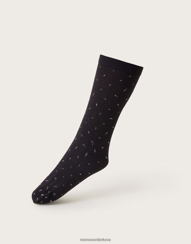 Monsoon pop kojinių rinkinys iš trijų moterys sidabras priedas DPXBJ1267