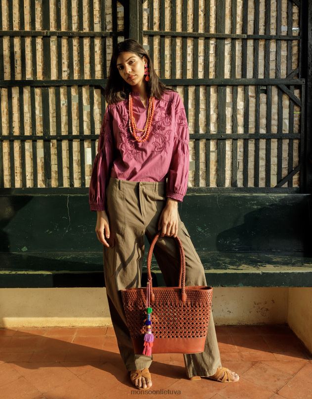 Monsoon austa odinė rankinė moterys mada priedas DPXBJ1458