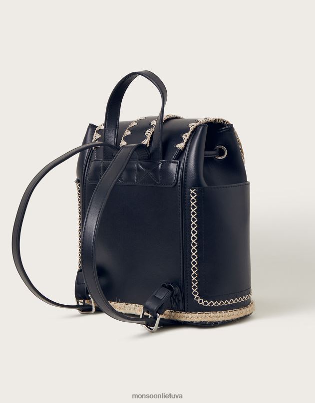 Monsoon dygsnio detalių kuprinė moterys mada priedas DPXBJ1265