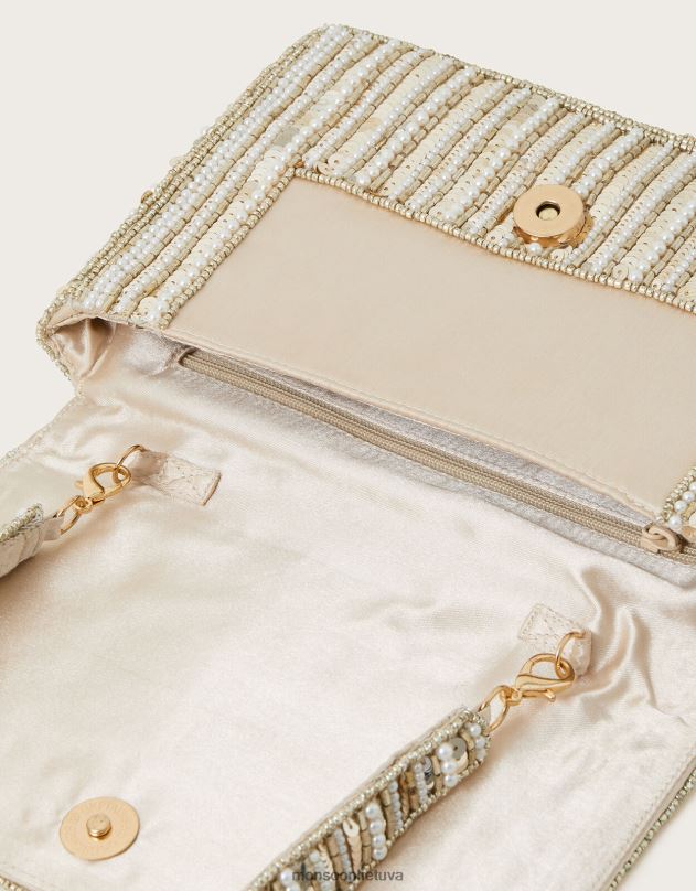 Monsoon krištoliniu papuošimu papuoštas pečių krepšys moterys mada priedas DPXBJ1235