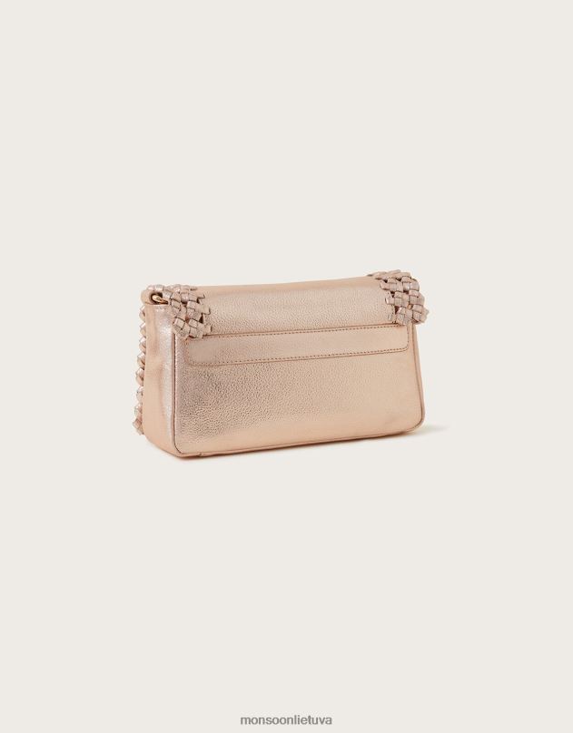 Monsoon metalinis odinis austas skersinis krepšys moterys karšta priedas DPXBJ1290