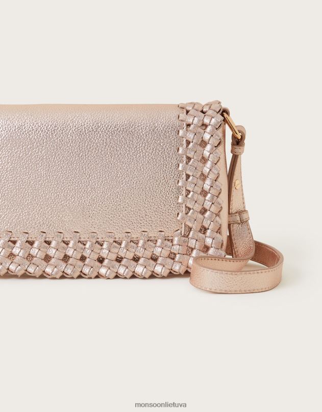 Monsoon metalinis odinis austas skersinis krepšys moterys karšta priedas DPXBJ1290