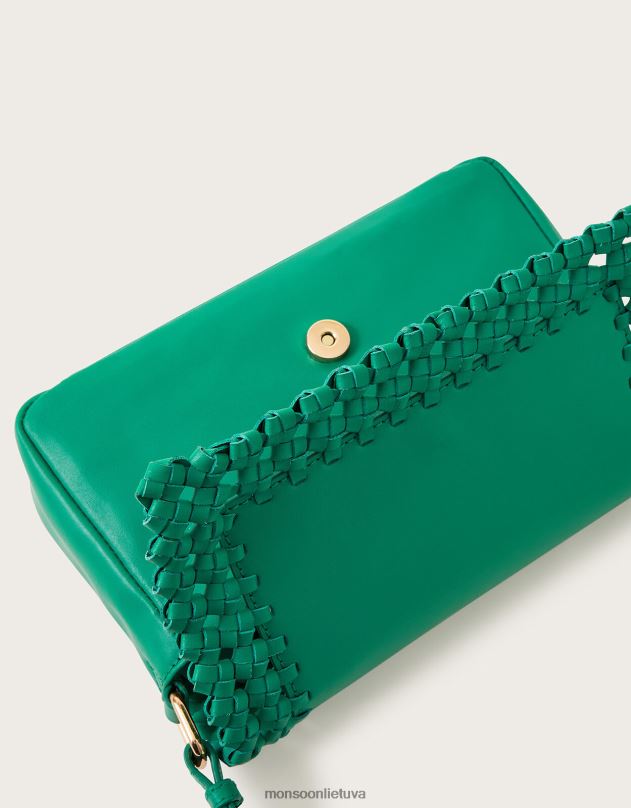 Monsoon odinis austas skersinis krepšys moterys mada priedas DPXBJ1269