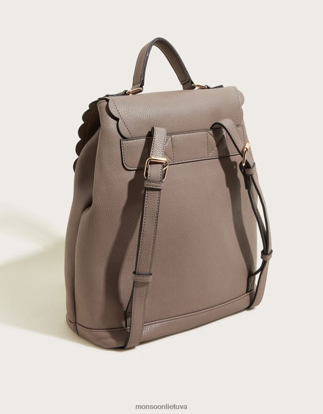 Monsoon šukučių kuprinė moterys pilka priedas DPXBJ1425