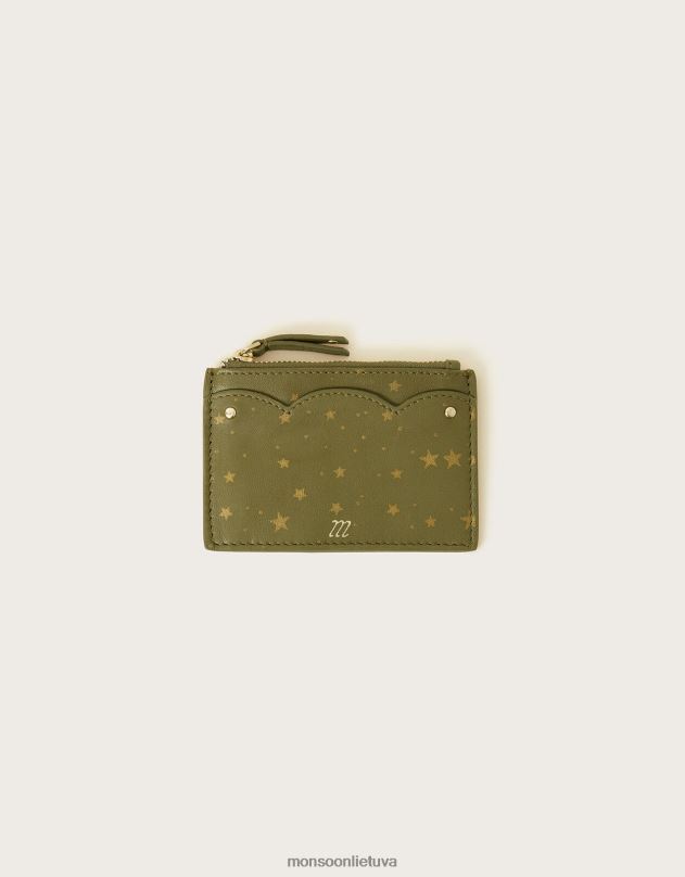 Monsoon žvaigždės šukutės odos kortelių laikiklis moterys karšta priedas DPXBJ1367