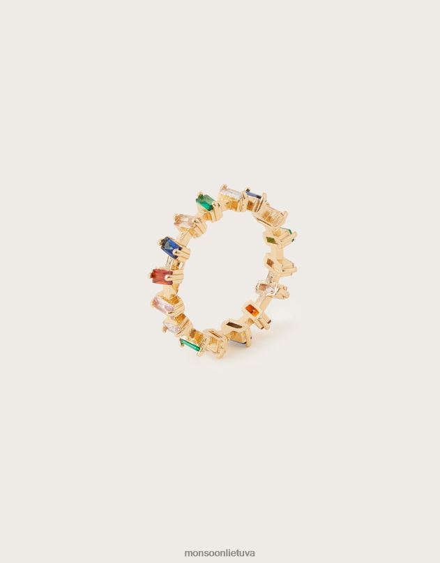 Monsoon „Baguette“ brangakmenių žiedas moterys keli priedas DPXBJ1435