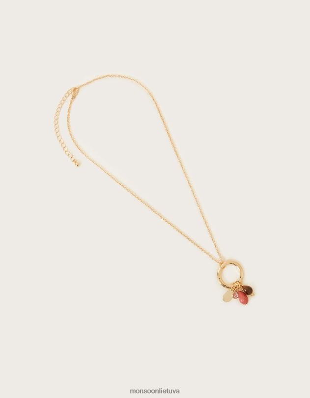 Monsoon Daugiaspalvis karoliukų kaklo papuošalas moterys stilingas priedas DPXBJ1361