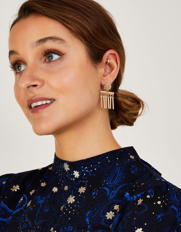 Monsoon auskarai su kutais moterys grakštus priedas DPXBJ1373