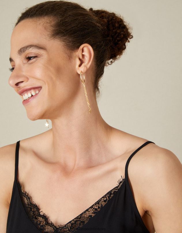 Monsoon auskarai su kutais moterys stilingas priedas DPXBJ1441