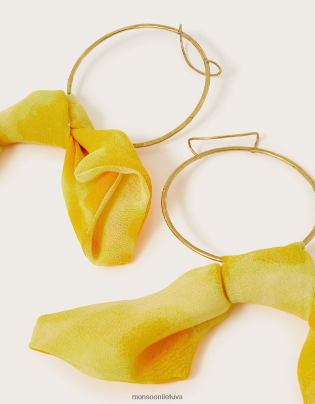 Monsoon dideli auskarai su skarele moterys stilingas priedas DPXBJ1249