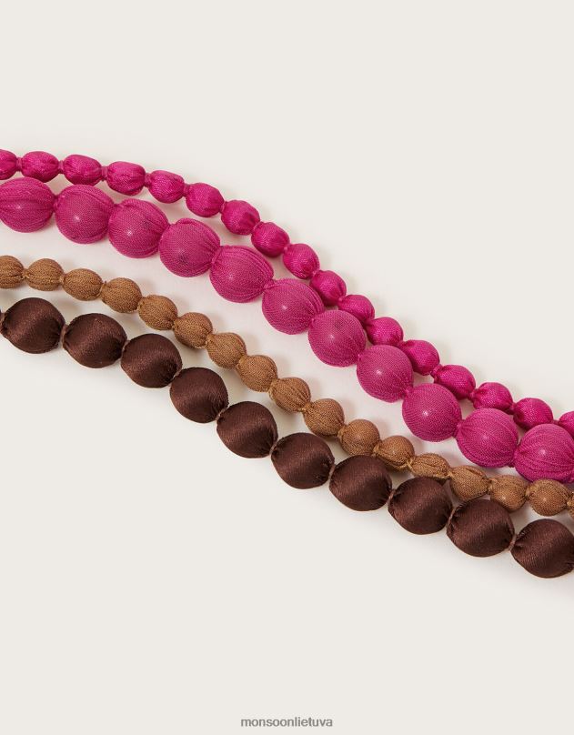 Monsoon kelių audinių karoliukų karoliai moterys stilingas priedas DPXBJ1251