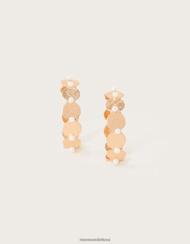 Monsoon monetų perlų auskarai moterys mada priedas DPXBJ1324