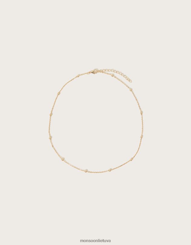 Monsoon paprastas grandinės karoliai moterys grakštus priedas DPXBJ1263