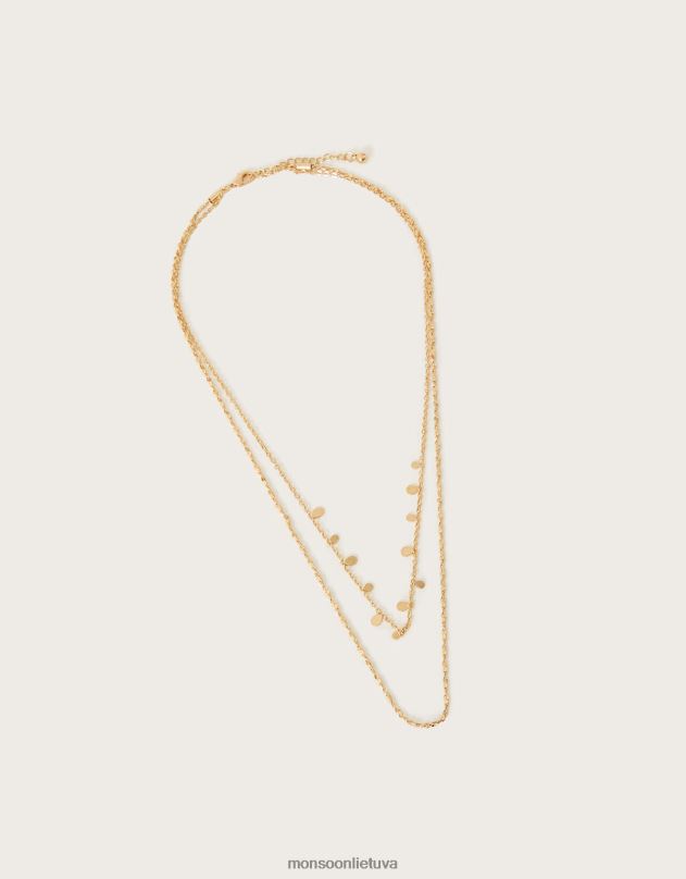 Monsoon paprastas sluoksniuotas karoliai moterys grakštus priedas DPXBJ1339